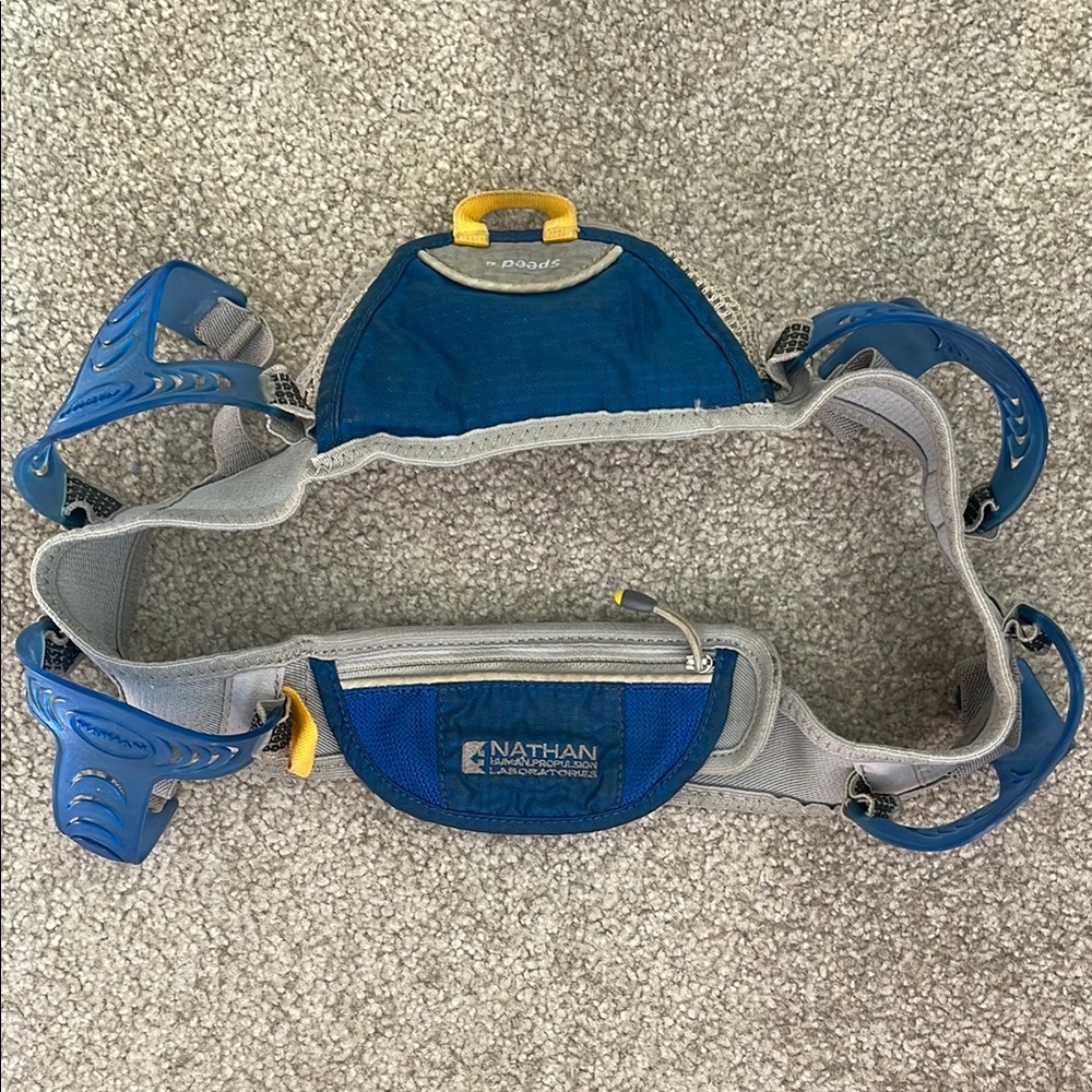 Nathan Blue and Gray Hydration Belt
